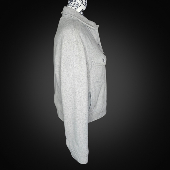 GAP Light Gray Wool-Blend Button Jacket - XSmall - Picture 2 of 7